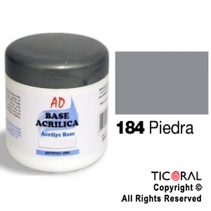 BASE ACRILICA AD 184 PIEDRA 200ML X 3 UNIDADES